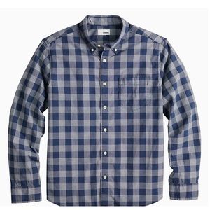 Sonoma Goods For Life Mens Button Up Blue Checkered Shirt